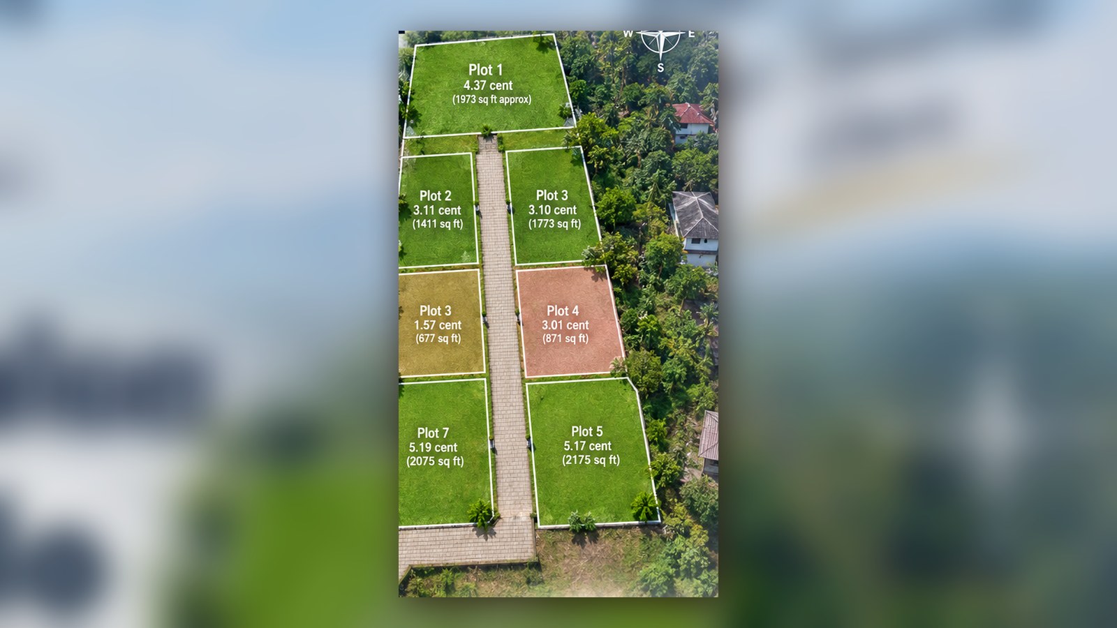 House plots at Kizhakkambalam — Millumpadi